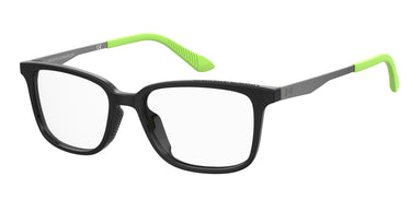 Youth Boy Under Amour Eyeglasses: UA 9006 - Black Green SpecSMART Eye Clinic (Diagonal View)